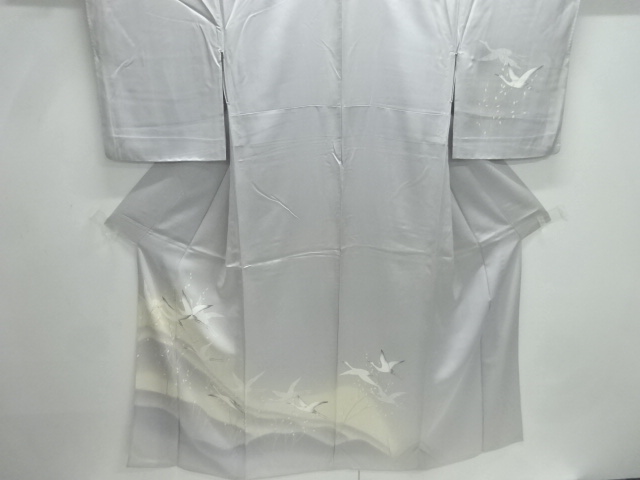 JAPANESE KIMONO / HITOE HOMONGI / CRANES